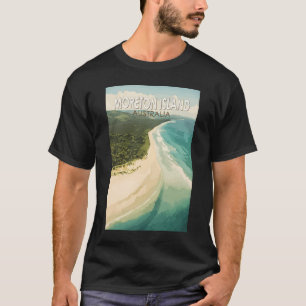 Moreton Island Australia Reisen Art Vintag T-Shirt