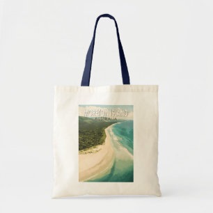 Moreton Island Australien Reise Kunst Vintage Tragetasche