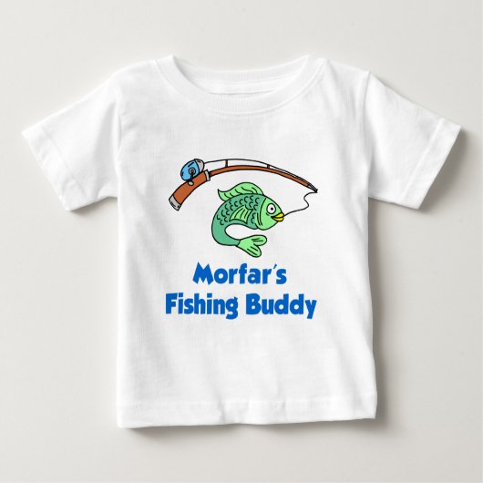 Morfar's Fishing Buddy Baby T-shirt (Vorderseite)