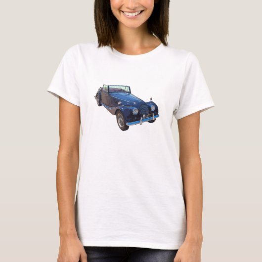 Morgan 1964 plus 4 das konvertierbare Sport-Auto T-Shirt (Vorderseite)