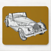Morgan 1964 plus 4 Sport-Auto-Illustration Mousepad (Vorne)