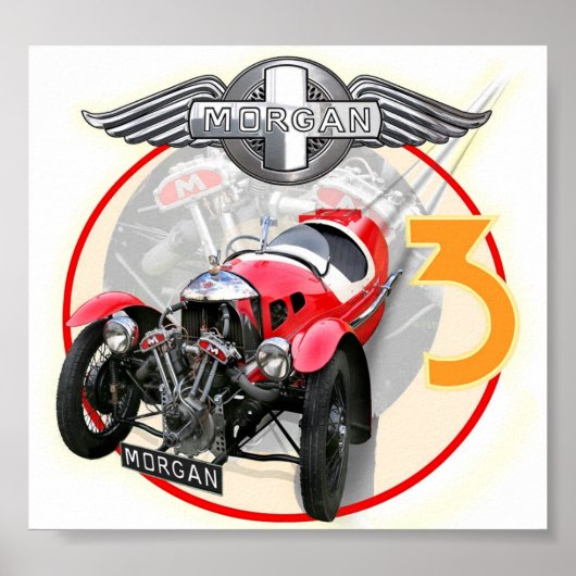 Morgan 3 Wheeler Poster (Vorne)