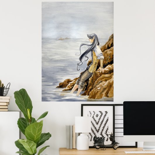 Morgan am Meer Poster (Heimbüro)