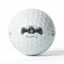 Morgan Car Golf Ball mit dem FazzWorks Logo