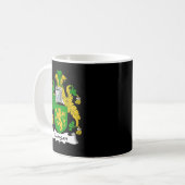 Morgan Coat of Arms Familienwappen Kaffeetasse (Vorderseite Links)