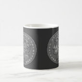 Morgan Dollar Gray Round Coin Kaffeetasse (Mittel)