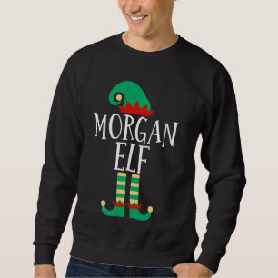 Morgan Elf Funny Familie passt Weihnachts Paj Sweatshirt