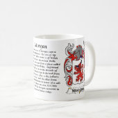 Morgan-Familien-Wappen Tasse (VorderseiteRechts)