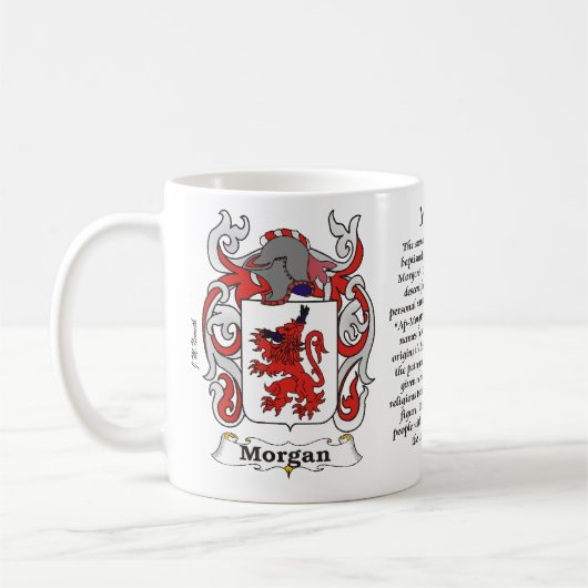 Morgan-Familien-Wappen Tasse (Links)