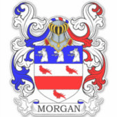 Morgan Familienwappen Aufkleber (Vorderseite)