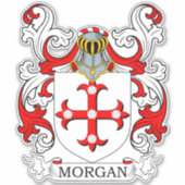 Morgan Familienwappen Aufkleber (Vorderseite)