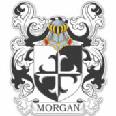 Morgan Familienwappen Aufkleber (Vorderseite)