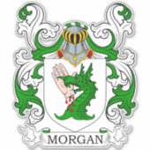 Morgan Familienwappen Aufkleber (Vorderseite)