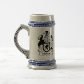 Morgan-Familienwappen Bierglas (Links)