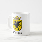 Morgan Familienwappen Irish Coat of Arms Coffee Ta Kaffeetasse (Vorderseite Links)
