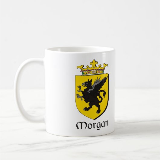 Morgan Familienwappen Irish Coat of Arms Coffee Ta Kaffeetasse (Links)