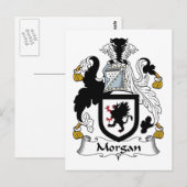 Morgan Familienwappen Postkarte (Vorne/Hinten)