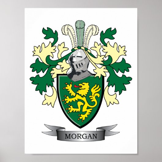 Morgan-Familienwappen-Wappen Poster (Vorne)