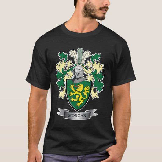 Morgan-Familienwappen-Wappen T-Shirt (Vorderseite)