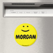 MORGAN gelber Lächelmagnet Magnet (In Situ (Geschirrspüler))