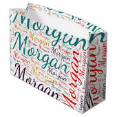 Morgan Große Geschenktüte (Rückseite Schrägansicht)