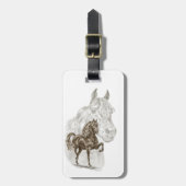 Morgan Horse Art Gepäckanhänger (Vorderseite vertikal)