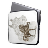 Morgan Horse Art Laptopschutzhülle (Vorderseite Links)