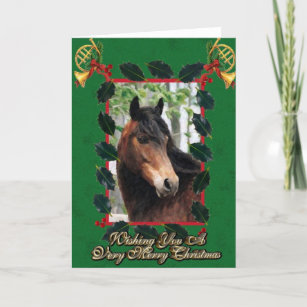 Morgan Horse Blank Christmas Card Feiertagskarte