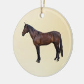 Morgan Horse im Profil Keramik Ornament (Links)