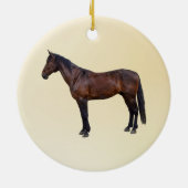 Morgan Horse im Profil Keramik Ornament (Hinten)