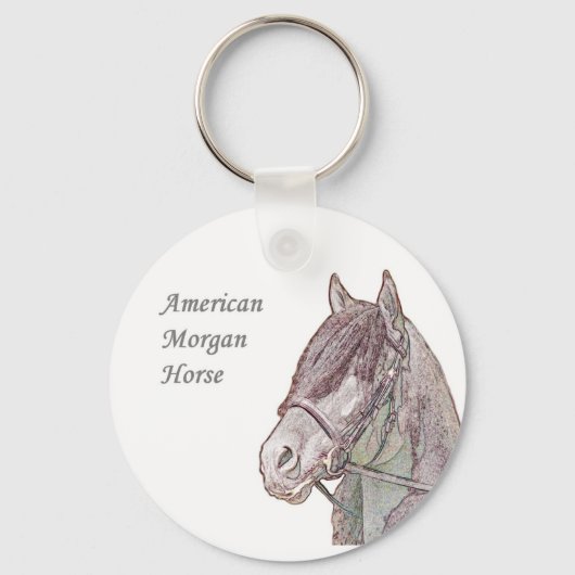 Morgan Horse Key Chain Schlüsselanhänger (Vorderseite)