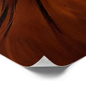 Morgan Horse Oil Paint Poster (Ecke)
