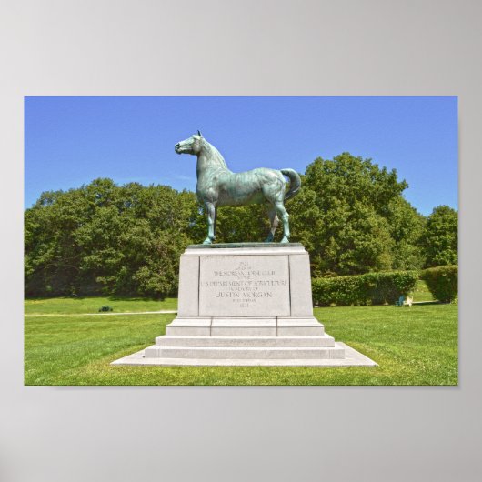 Morgan Horse Statue, Vermont Poster (Vorne)