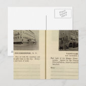 Morgan House, Van's Garage, Poughkeepsie Postkarte (Vorne/Hinten)