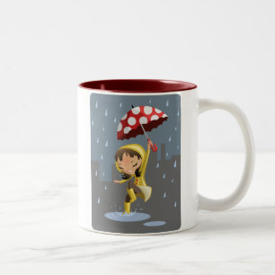 Morgan im Regen Zweifarbige Tasse