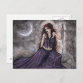 Morgan Le Fay Fantasy Postcard Postkarte (Vorne/Hinten)