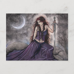 Morgan Le Fay Fantasy Postcard Postkarte