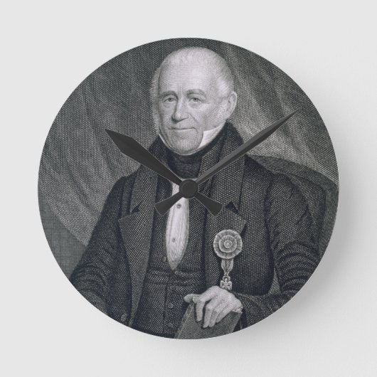 Morgan Lewis, engraved by Asher Brown Durand (1796 Runde Wanduhr (Vorderseite)