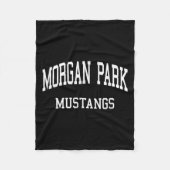Morgan Park High School Hg Chicago Il Retro Sports Fleecedecke (Vorderseite)