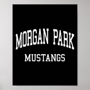 Morgan Park High School Hg Chicago Il Retro Sports Poster
