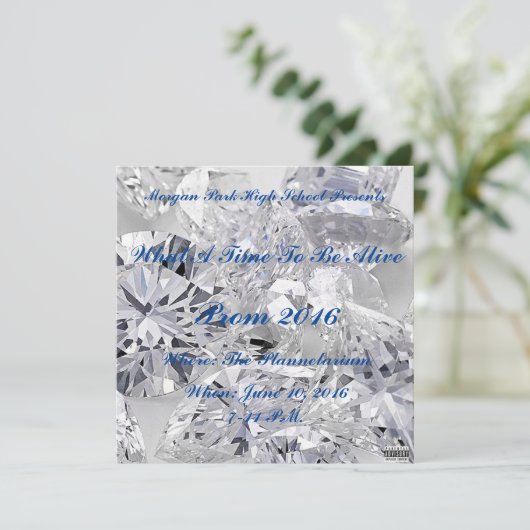 Morgan Park Prom Einladung (Stehend Vorderseite)