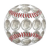 Morgan Silver Dollar Baseball (Rückseite)