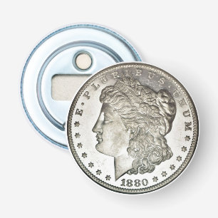 Morgan Silver Dollar Image on Bottle Opener Flaschenöffner