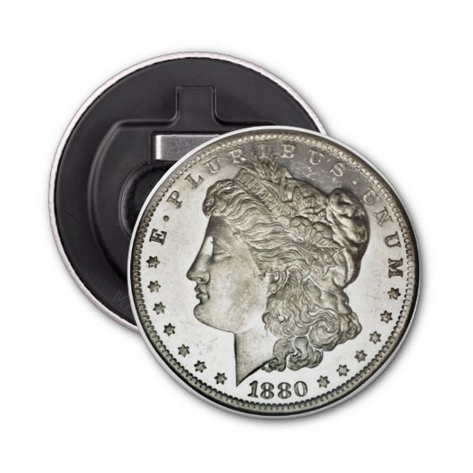 Morgan Silver Dollar Image on Bottle Opener Flaschenöffner (Vorderseite)