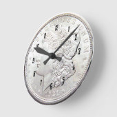 MORGAN SILVER DOLLAR RUNDE WANDUHR (Winkel)
