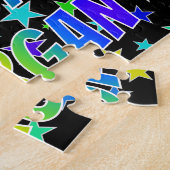 "MORGAN" Vorname, Spaß "GLÜCKLICHER GEBURTSTAG" Puzzle (Seite)