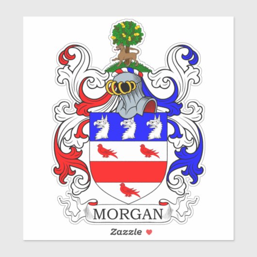 Morgan-Wappen Aufkleber (Blatt)