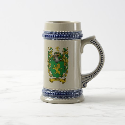 Morgan-Wappen Stein Bierglas (Rechts)