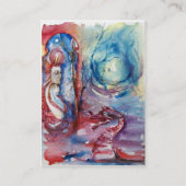 MORGANA,DRAGON DES SEES Gold Lila Wirbel Visitenkarte (Rückseite)