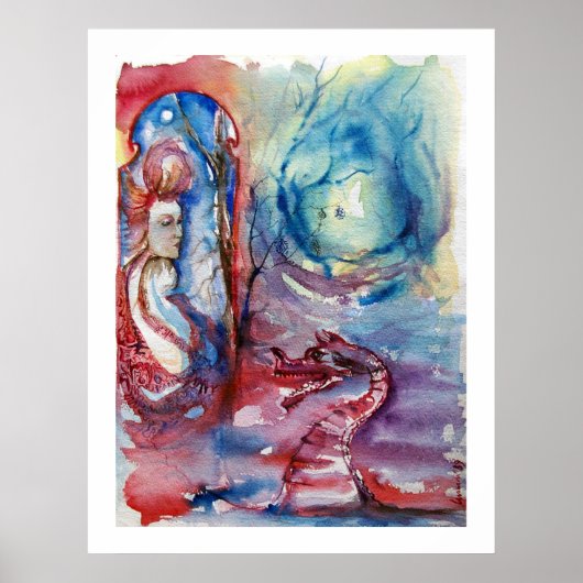 MORGANA / Magie und Geheimnis, rosa Blaue Fantasie Poster (Vorne)